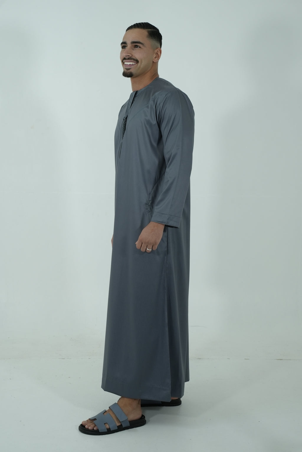 Qamis émirati [ Gris anthracite ]