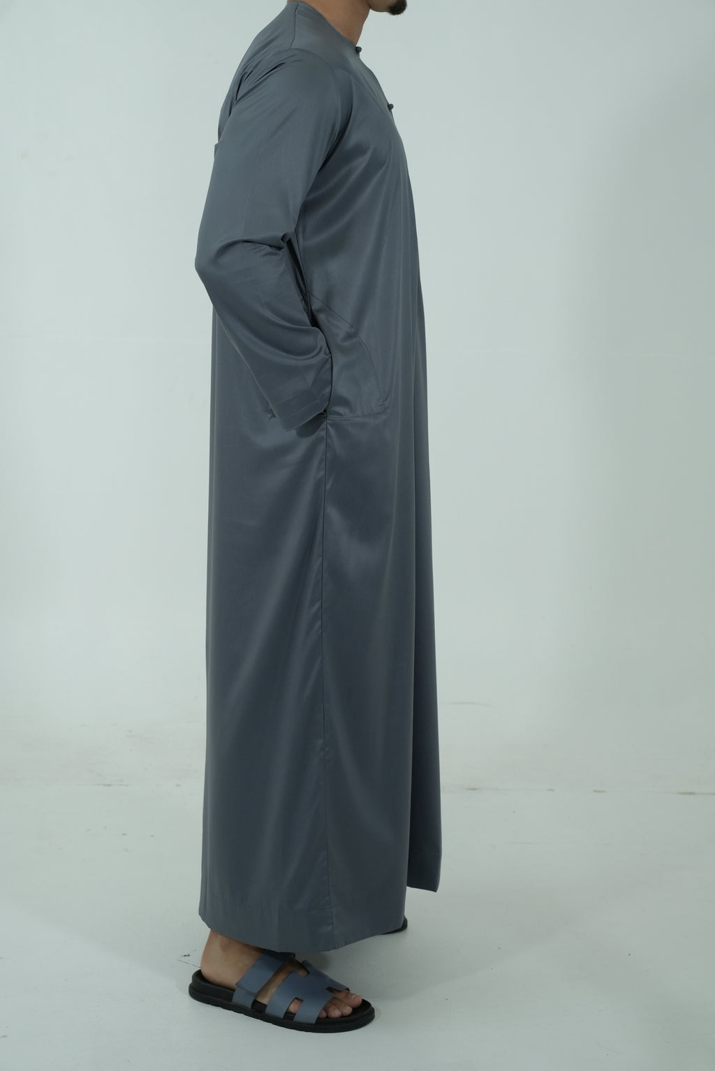 Qamis émirati [ Gris anthracite ]