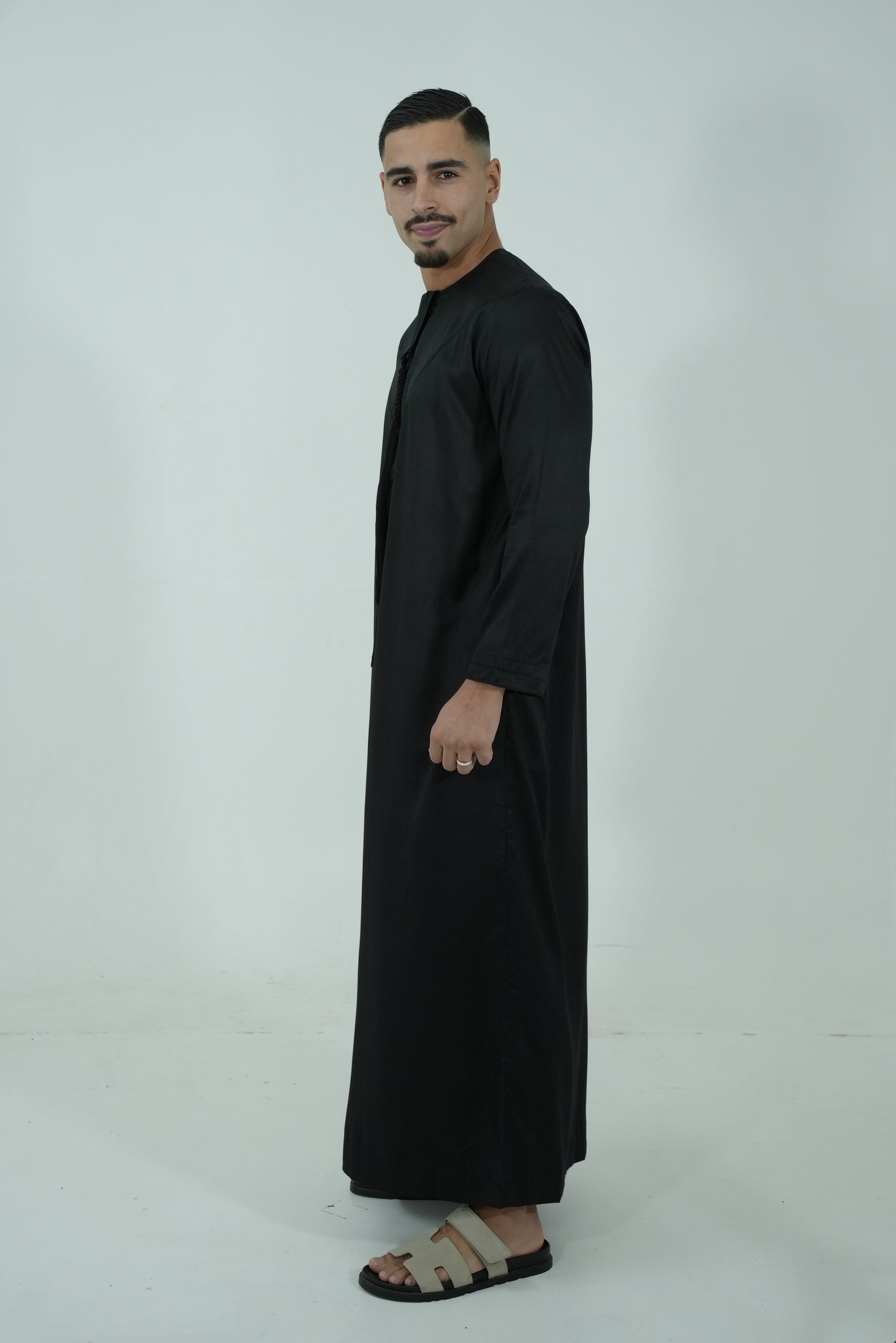 Qamis émirati [ Noir ]