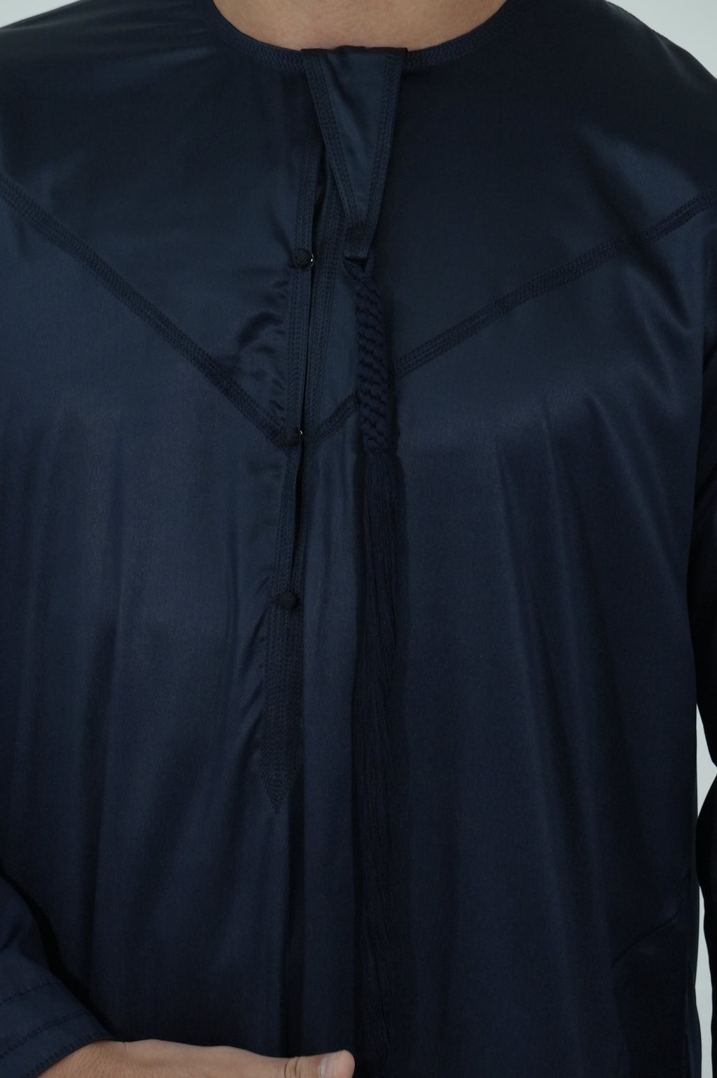 Qamis émirati [ Bleu marine ]