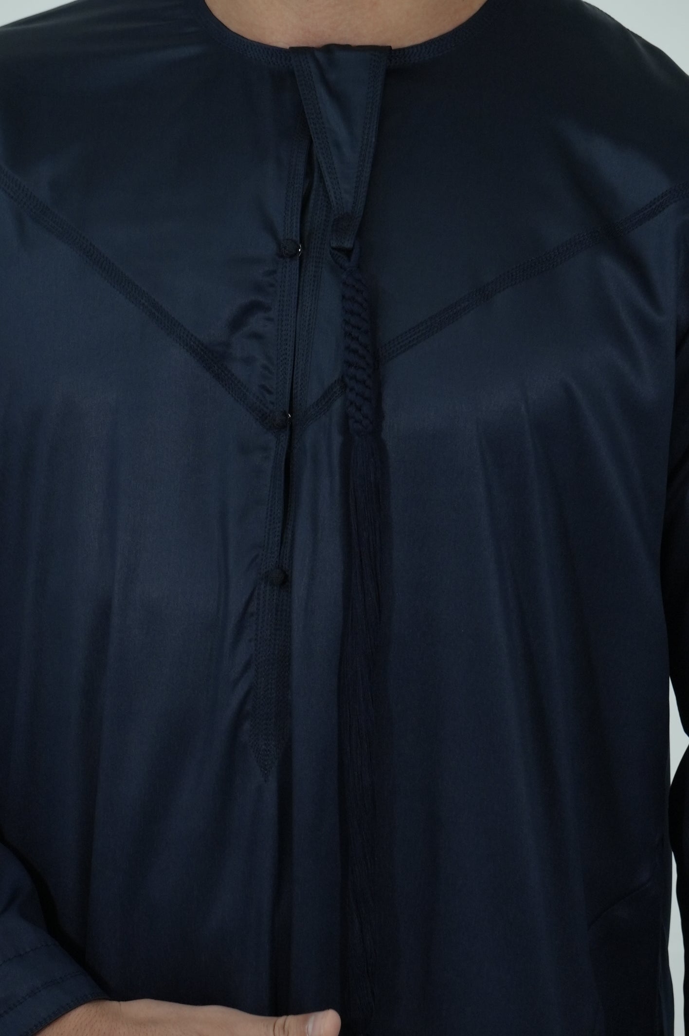 Qamis émirati [ Bleu marine ]