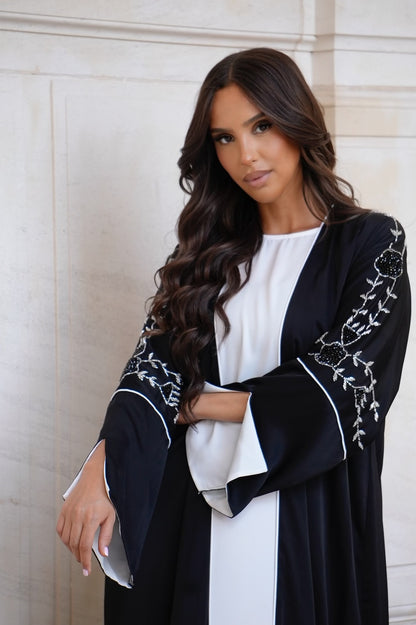 ABAYA KIMONO LEïA [ Noir]
