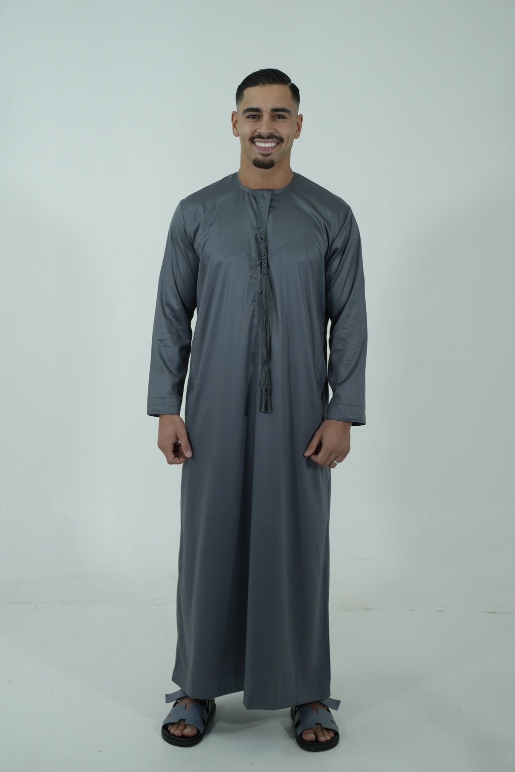 Qamis émirati [ Gris anthracite ]