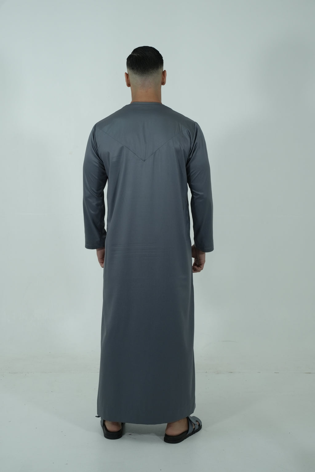 Qamis émirati [ Gris anthracite ]