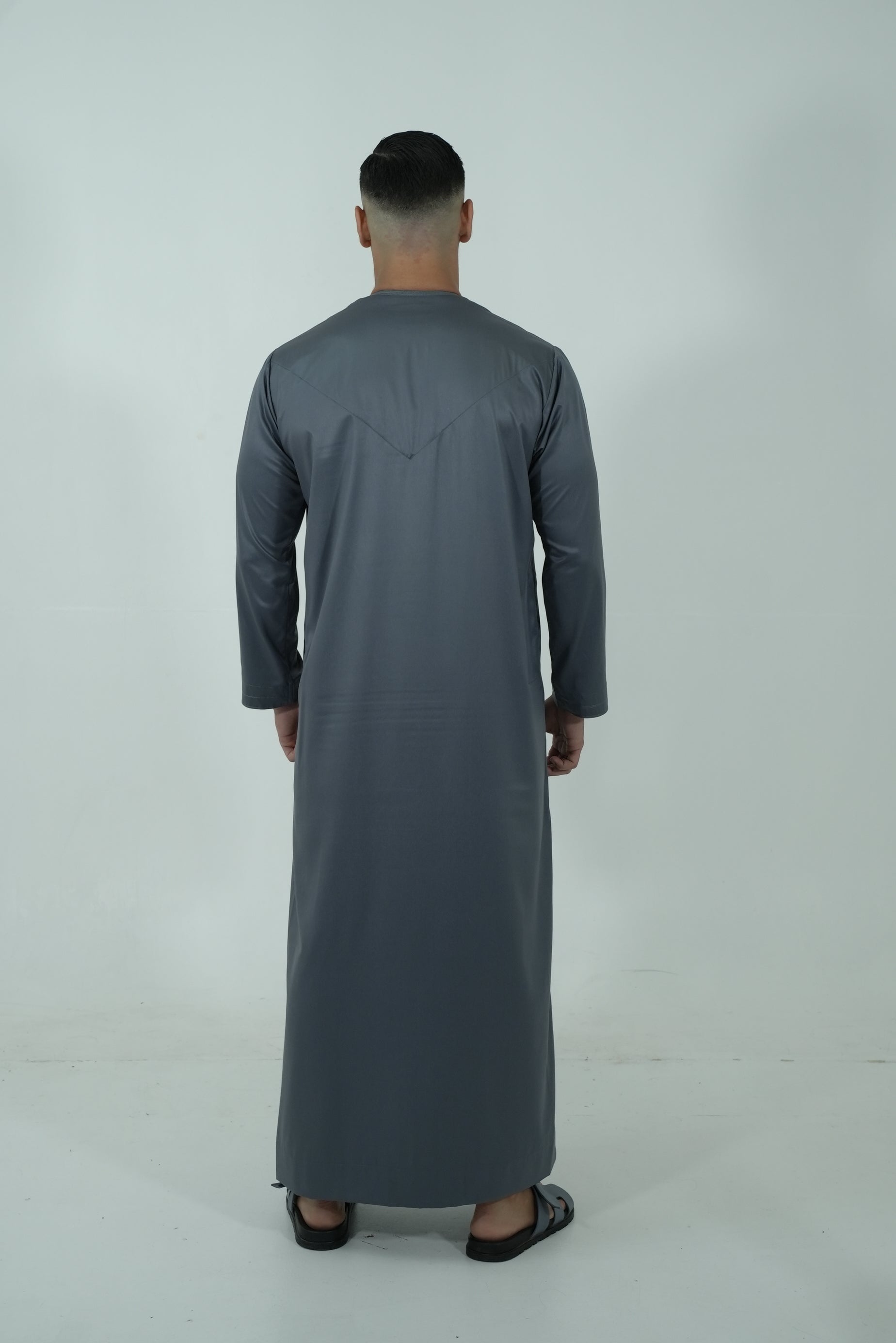 Qamis émirati [ Gris anthracite ]