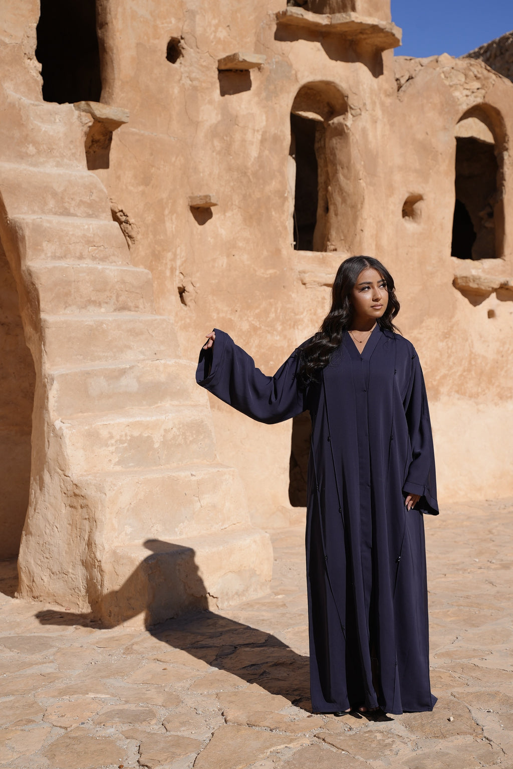 ABAYA SEYANA [BLEU]