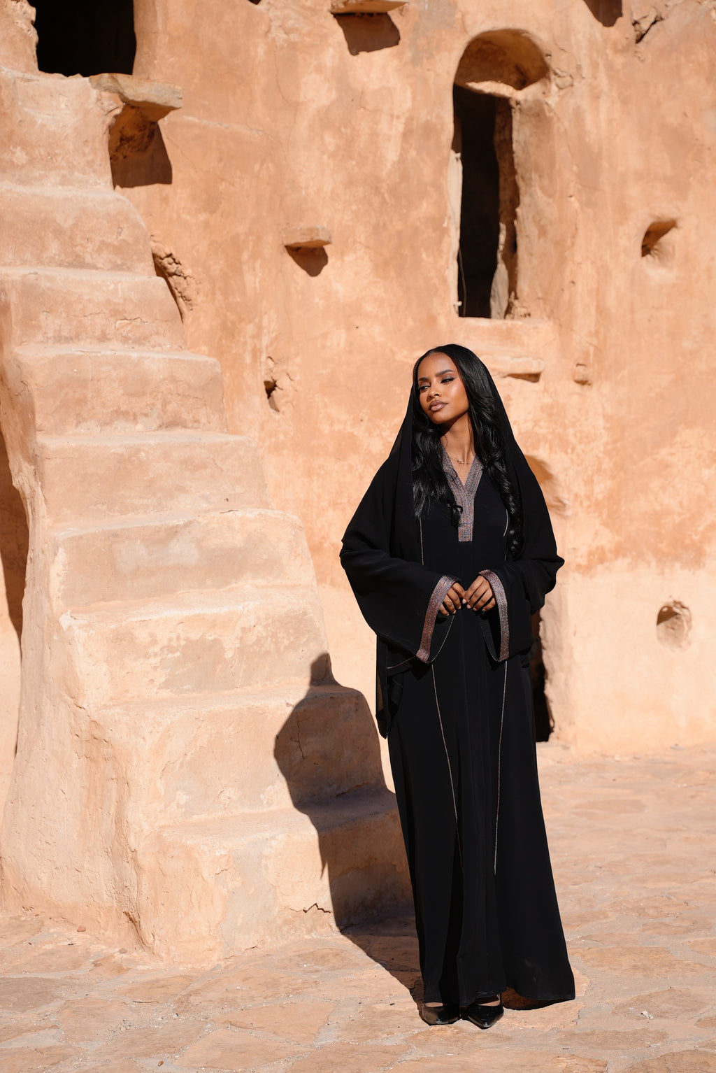 ABAYA AL MALIKA [ Col MARRON]