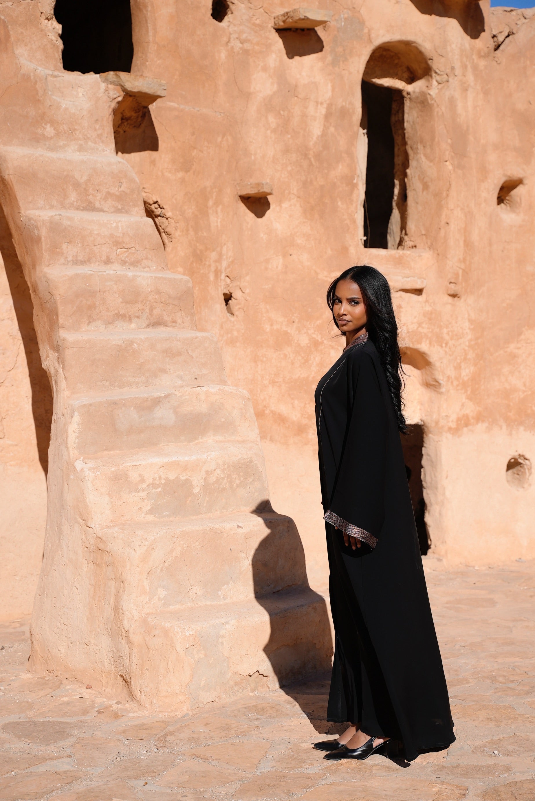 ABAYA AL MALIKA [ Col MARRON]